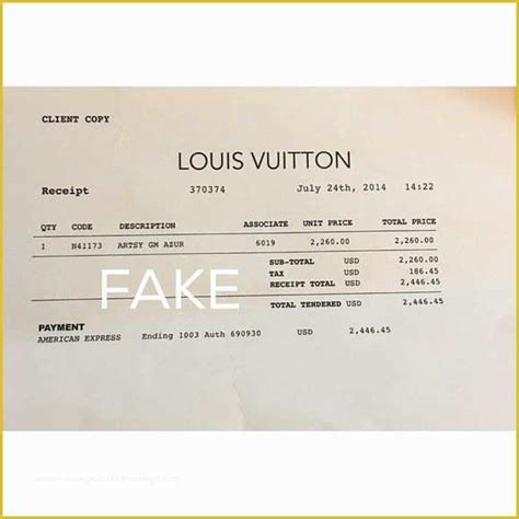 louis vuitton receipt look up|louis vuitton receipt template free.